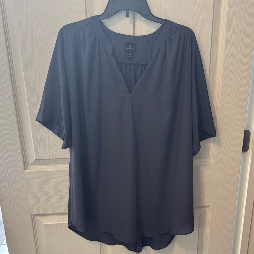 Elegant Gray Women's Top